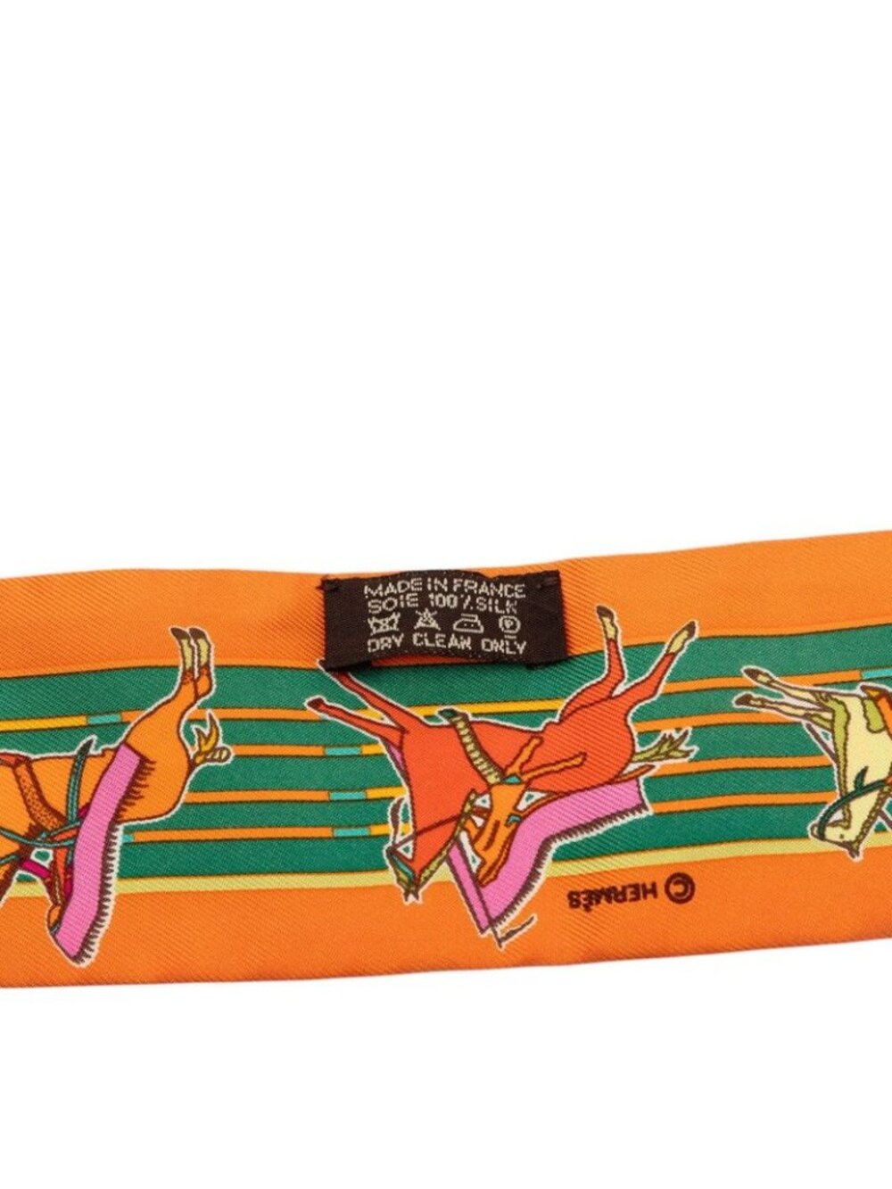 Hermes Carre 90 Pani la Shar Pawnee Chief of the Scarf Orange Multicolor Silk 1 - Picture 4 of 5